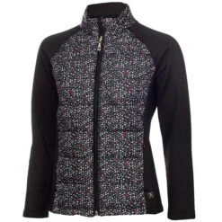 Ladies Maggie Padded Printed Jacket Petal Black