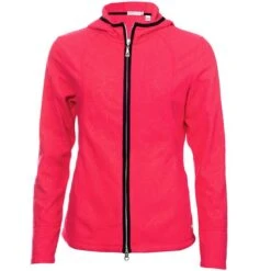 Ladies Megan Fleece Hooded Jacket Deep Pink