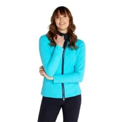Ladies Megan Fleece Hooded Jacket Scuba Blue -Women's Golf Fashion - Green Lamb P AG22953GREENLAMBJACKETSCUBABLUELADIES 4 L