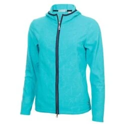 Ladies Megan Fleece Hooded Jacket Scuba Blue