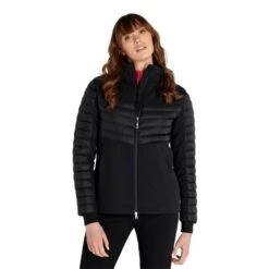 Ladies Martha Padded Jacket Black -Women's Golf Fashion - Green Lamb P AG22954GREENLAMBJACKETBLACKLADIES 4 L