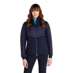 Ladies Martha Padded Jacket Navy -Women's Golf Fashion - Green Lamb P AG22954GREENLAMBJACKETNAVYLADIES 2 L
