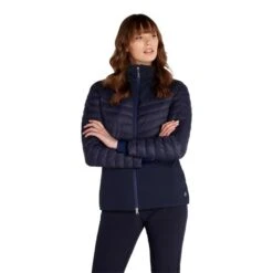 Ladies Martha Padded Jacket Navy -Women's Golf Fashion - Green Lamb P AG22954GREENLAMBJACKETNAVYLADIES 4 L