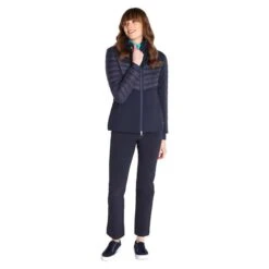 Ladies Martha Padded Jacket Navy -Women's Golf Fashion - Green Lamb P AG22954GREENLAMBJACKETNAVYLADIES 5 L