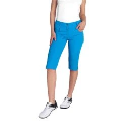 Ladies Tasha Pedal Pushers Cobalt -Women's Golf Fashion - Green Lamb P SG14301GREENLAMBPEDALCOBALTLADIES 2 L