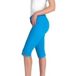 Ladies Tasha Pedal Pushers Cobalt -Women's Golf Fashion - Green Lamb P SG14301GREENLAMBPEDALCOBALTLADIES 4 L