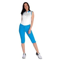 Ladies Tasha Pedal Pushers Cobalt -Women's Golf Fashion - Green Lamb P SG14301GREENLAMBPEDALCOBALTLADIES 5 L