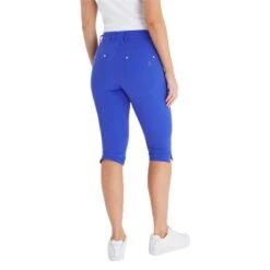 Ladies Tasha Pedal Pushers Cornflower 9 Ladies Tasha Pedal Pushers Cornflower -Women's Golf Fashion - Green Lamb P SG14301GREENLAMBPEDALCORNFLOWERLADIES 3 L