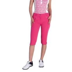 Ladies Tasha Pedal Pushers Magenta 8 Ladies Tasha Pedal Pushers Magenta -Women's Golf Fashion - Green Lamb P SG14301GREENLAMBPEDALMAGENTALADIES L