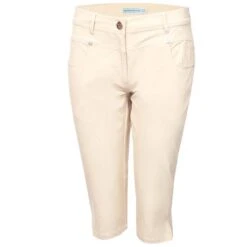 Ladies Tasha Pedal Pushers Stone