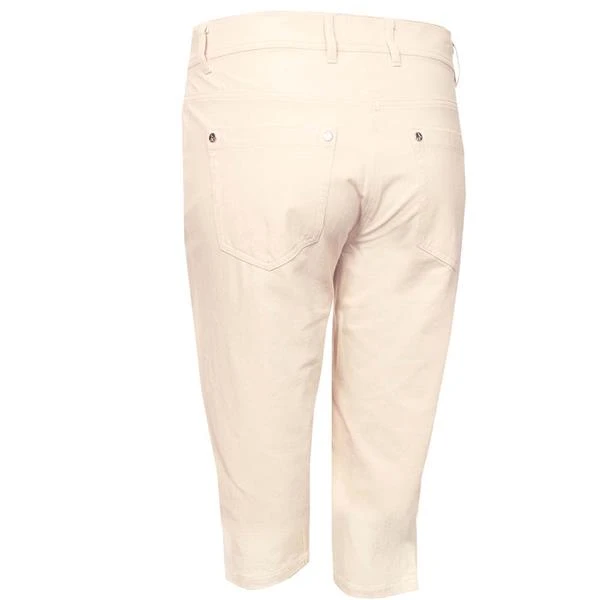 Ladies Tasha Pedal Pushers Stone 2 Ladies Tasha Pedal Pushers Stone - Image 2