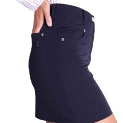Ladies Tatum Skort Navy -Women's Golf Fashion - Green Lamb P SG14305AGREENLAMBSKORTNAVYLADIES 2 L