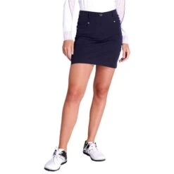 Ladies Tatum Skort Navy -Women's Golf Fashion - Green Lamb P SG14305AGREENLAMBSKORTNAVYLADIES 3 L