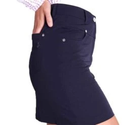 Ladies Tatum Skort Navy -Women's Golf Fashion - Green Lamb P SG14305AGREENLAMBSKORTNAVYLADIES 5 L