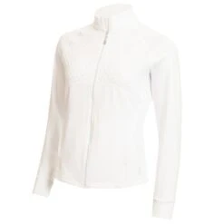 Fianna Long Sleeve Zipped Top White