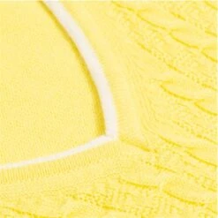 Gerda Cable Sweater Sunshine -Women's Golf Fashion - Green Lamb P SG20817GREENLAMBGERDACABLESWEATERSUNSHINE 2 L