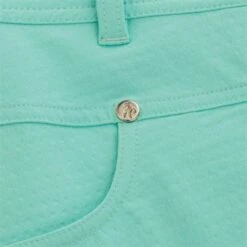 Ladies Maureen Spot Pedal Pushers Opal -Women's Golf Fashion - Green Lamb P SG20821GREENLAMBSKORTOPALLADIES 3 L