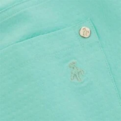 Ladies Maureen Spot Pedal Pushers Opal -Women's Golf Fashion - Green Lamb P SG20821GREENLAMBSKORTOPALLADIES 4 L