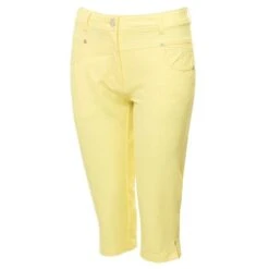 Ladies Maureen Spot Pedal Pushers Sunshine