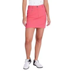 Ladies Mel Spot Skort Strawberry -Women's Golf Fashion - Green Lamb P SG20823GREENLAMBSKORTSTRAWBERRYLADIES 5 L