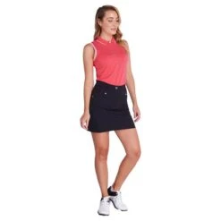 Ladies Ella Club Polo Shirt Strawberry -Women's Golf Fashion - Green Lamb P SG21860GREENLAMBSHIRTSTRAWBERRYLADIES 5 L