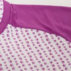 Emily Raglan Sleeve Print Polo Shirt Hexagon -Women's Golf Fashion - Green Lamb P SG21864GREENLAMBSHIRTHEXAGONLADIES 7 L