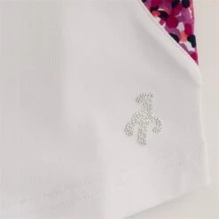 Ladies Erin Sleeveless Zip Neck Polo Shirt White - Petal -Women's Golf Fashion - Green Lamb P SG21868GREENLAMBSHIRTWHITEPETALLADIES 7 L