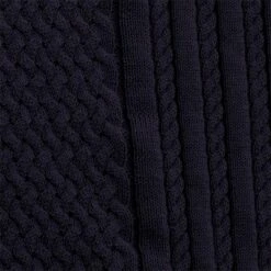 Ladies Gillian Slim Fit V-Neck Cable Sweater Navy 9 Ladies Gillian Slim Fit V-Neck Cable Sweater Navy -Women's Golf Fashion - Green Lamb P SG21872GREENLAMBSWEATERNAVYLADIES 8 L