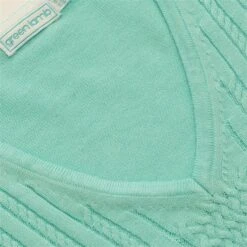 Ladies Gillian Slim Fit V-Neck Cable Sweater Opal -Women's Golf Fashion - Green Lamb P SG21872GREENLAMBSWEATEROPALLADIES 6 L