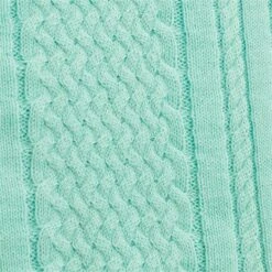 Ladies Gillian Slim Fit V-Neck Cable Sweater Opal -Women's Golf Fashion - Green Lamb P SG21872GREENLAMBSWEATEROPALLADIES 8 L