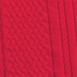 Ladies Gillian Slim Fit V-Neck Cable Sweater Strawberry -Women's Golf Fashion - Green Lamb P SG21872GREENLAMBSWEATERSTRAWBERRYLADIES 8 L