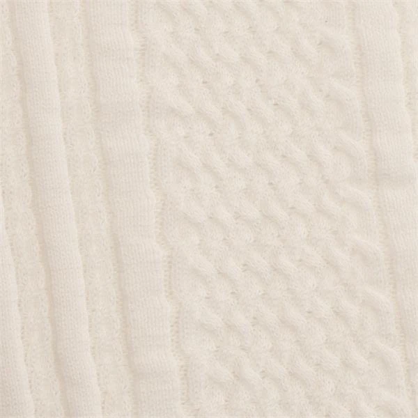 Ladies Glenda Slim Fit V-Neck Cable Slipover White 5 Ladies Glenda Slim Fit V-Neck Cable Slipover White - Image 5