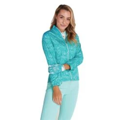 Ladies Kayley Raglan Sleeve Windbreaker Palm -Women's Golf Fashion - Green Lamb P SG21875GREENLAMBWINDBREAKERPALMLADIES 5 L
