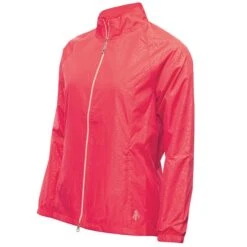 Ladies Kelly Raglan Sleeve Windbreaker Strawberry