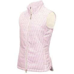 Ladies Kathleen Quilted Printed Gilet Hexagon