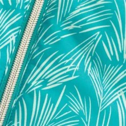 Ladies Kathleen Quilted Printed Gilet Palm -Women's Golf Fashion - Green Lamb P SG21879GLLADIESKATHLEENQUILTEDPRINTGILETPALM 8 L