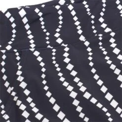 Ladies Molly Printed Flared Skort Mono - White -Women's Golf Fashion - Green Lamb P SG21883GREENLAMBSKORTMONOWHITELADIES 2 L