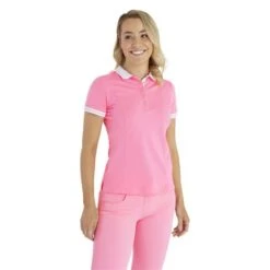 Ladies Kailynne Club Polo Shirt Candy -Women's Golf Fashion - Green Lamb P SG22916GREENLAMBSHIRTCANDYLADIES 2 L