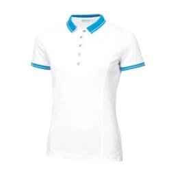 Ladies Kailynne Club Polo Shirt White Cobalt