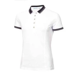 Ladies Kailynne Club Polo Shirt White Navy