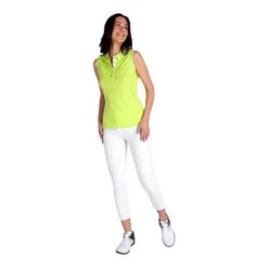 Ladies Kathleen Sleeveless Club Polo Shirt Pistachio -Women's Golf Fashion - Green Lamb P SG22917GREENLAMBSHIRTPISTACHIOLADIES 4 L