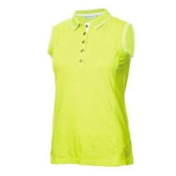 Ladies Kathleen Sleeveless Club Polo Shirt Pistachio