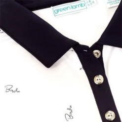 Ladies Katia Print Polo Shirt Birdie -Women's Golf Fashion - Green Lamb P SG22918GREENLAMBSHIRTBIRDIELADIES 5 L