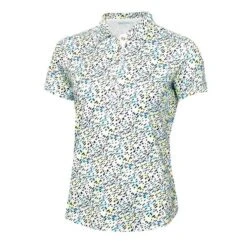 Ladies Katia Print Polo Shirt Watermark