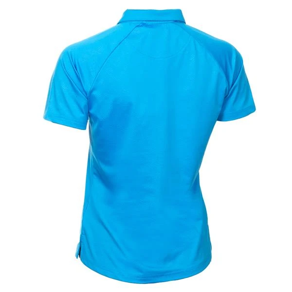Ladies Katina Ripple Polo Shirt Cobalt 2 Ladies Katina Ripple Polo Shirt Cobalt - Image 2