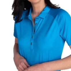 Ladies Katina Ripple Polo Shirt Cobalt 11 Ladies Katina Ripple Polo Shirt Cobalt -Women's Golf Fashion - Green Lamb P SG22921GREENLAMBSHIRTCOBALTLADIES 5 L