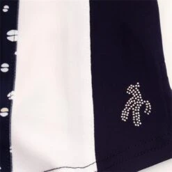 Ladies Kay Sleeveless Printed Panel Polo Shirt Nightsky -Women's Golf Fashion - Green Lamb P SG22922GREENLAMBSHIRTNIGHTSKYLADIES 5 L