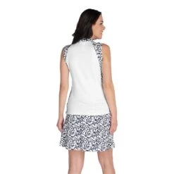 Ladies Katy Sleeveless Polo Shirt With Curved Seams Lace 9 Ladies Katy Sleeveless Polo Shirt With Curved Seams Lace -Women's Golf Fashion - Green Lamb P SG22923GREENLAMBSHIRTLACELADIES 3 L