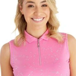 Ladies Katrianna Sleeveless Polo Shirt Candy -Women's Golf Fashion - Green Lamb P SG22924GREENLAMBSHIRTCANDYLADIES 5 L