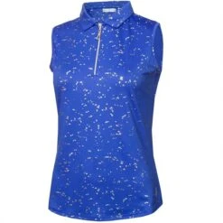 Ladies Katrianna Sleeveless Polo Shirt Cornflower